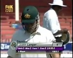 Waqar Younis cleans bowls Justin Langer with a BEAUTY!