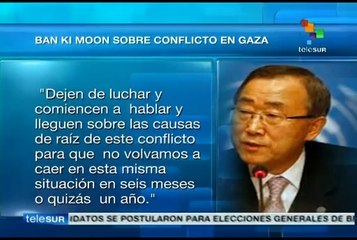 Condena Ban Ki-Moon misiles contra "territorio israelí"