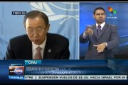 Ban Ki-moon rechaza ataques mutuos entre Israel y Hamas