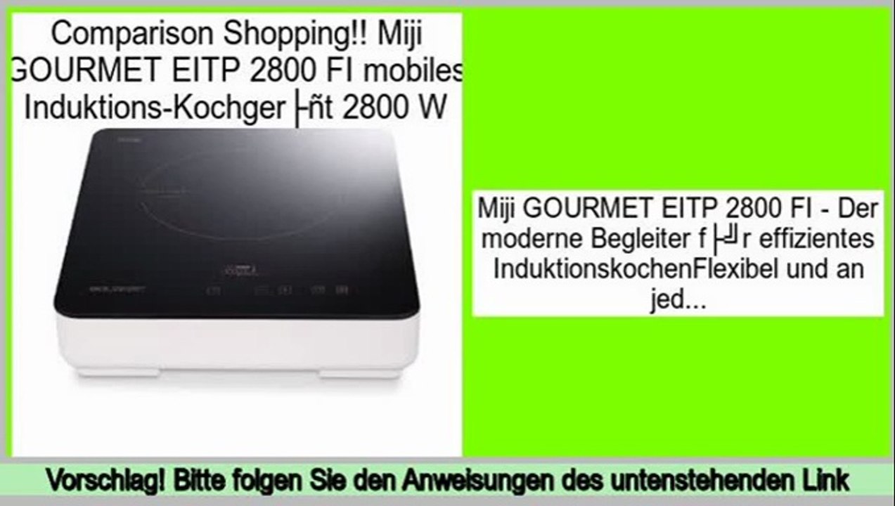 Daily Deal Miji GOURMET EITP 2800 FI mobiles Induktions-Kochgerät 2800 W