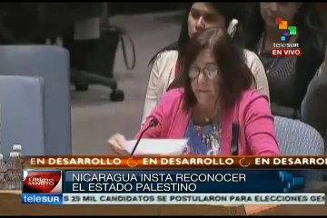 Nicaragua insta a la ONU frenar ofensiva militar israelí en Gaza