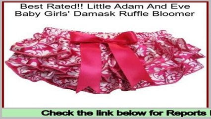 Deals Today Little Adam And Eve Baby Girls' Damask Ruffle Bloomer