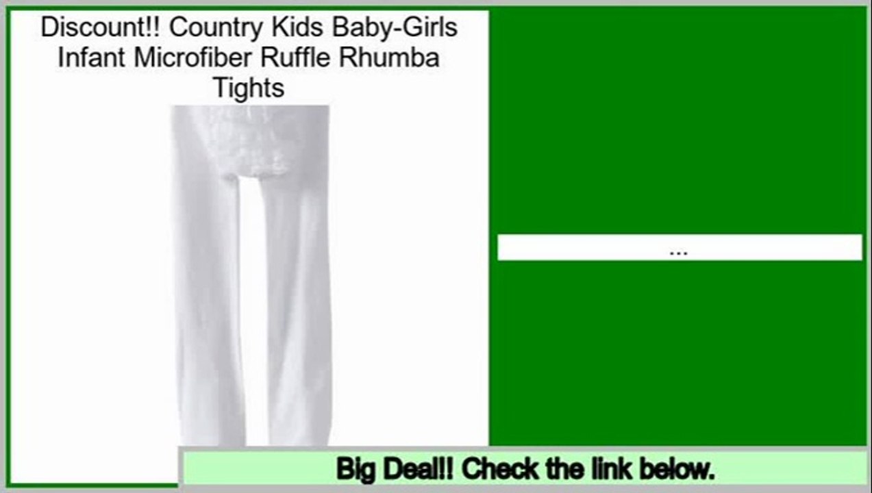 Best Brands Country Kids Baby-Girls Infant Microfiber Ruffle Rhumba Tights