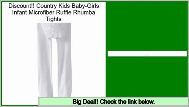 Best Brands Country Kids Baby-Girls Infant Microfiber Ruffle Rhumba Tights