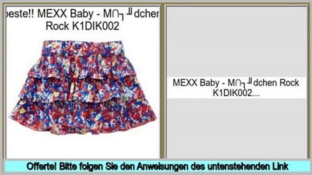 Beste Bewertungen MEXX Baby - M�dchen Rock K1DIK002