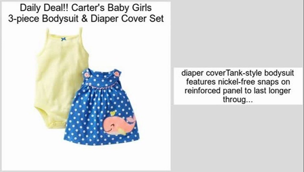 Reviews And Ratings Carter's Baby Girls 3-piece Bodysuit & Diaper Cover Set