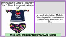Best Brands Carter's - Newborn Girls 2 Piece Rashguard Swimsuit Set