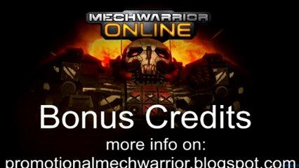 MechWarrior Online Bonus Credits