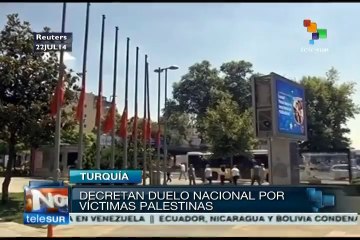 Duelo nacional en Turquía por víctimas palestinas