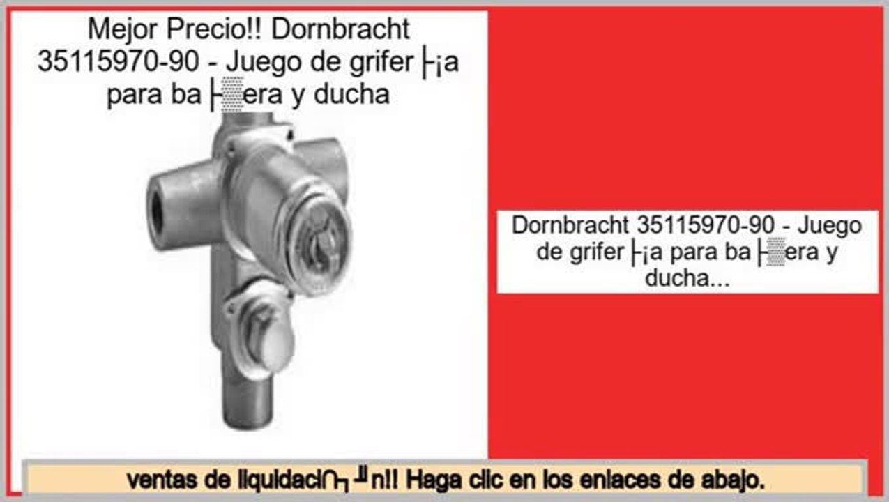 Los m�s vendidos Dornbracht 35115970-90 - Juego de grifería para bañera y ducha