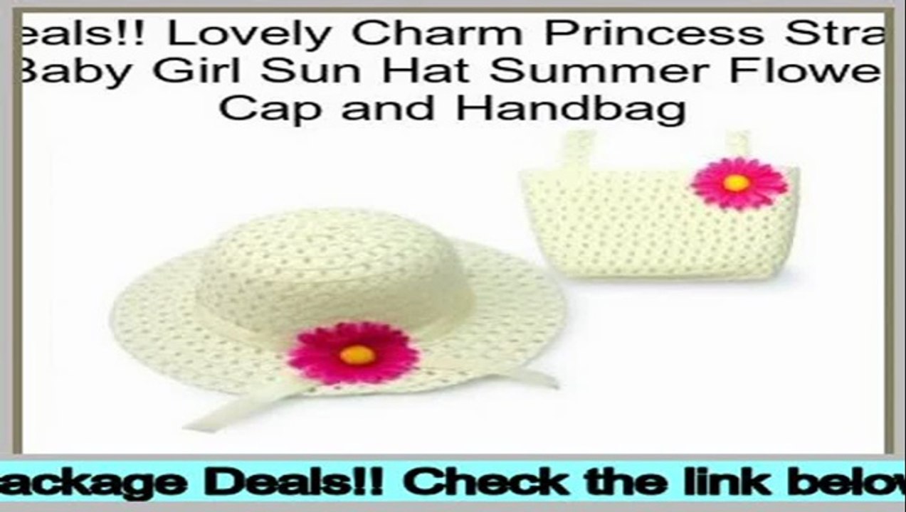 Reviews And Ratings Lovely Charm Princess Straw Baby Girl Sun Hat Summer Flower Cap and Handbag