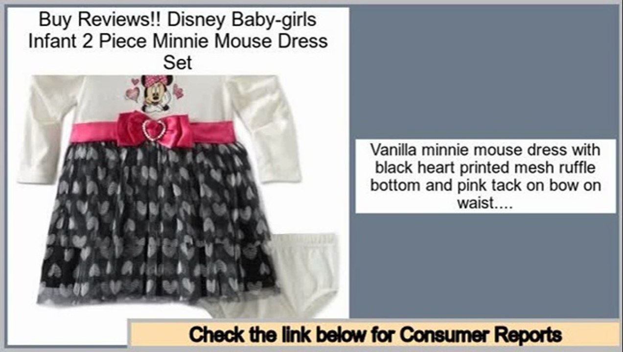 Cheap Disney Baby-girls Infant 2 Piece Minnie Mouse Dress Set
