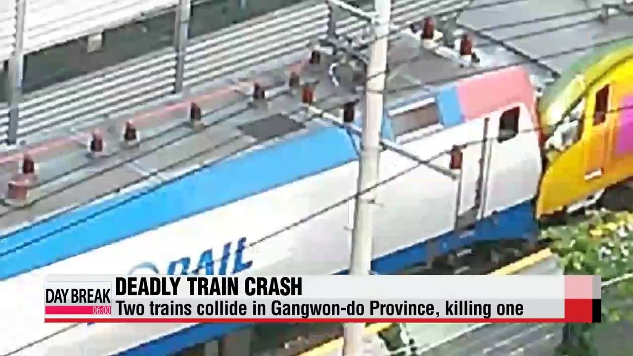 Two trains collide in Gangwon-do Province, Korea