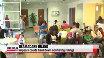 U.S. appeals courts hand down conflicting rulings on Obamacare