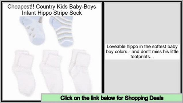 Shopping Deals Country Kids Baby-Boys Infant Hippo Stripe Sock
