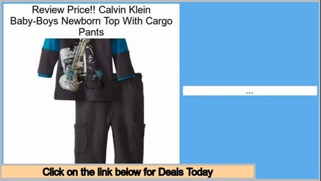 Deals Calvin Klein Baby-Boys Newborn Top With Cargo Pants