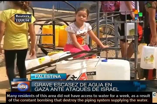 Israeli bombing cause severe water shortages in Gaza