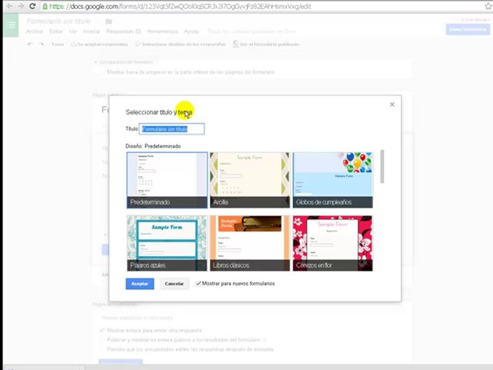 Como crear Formularios para Encuestas usando Google Drive