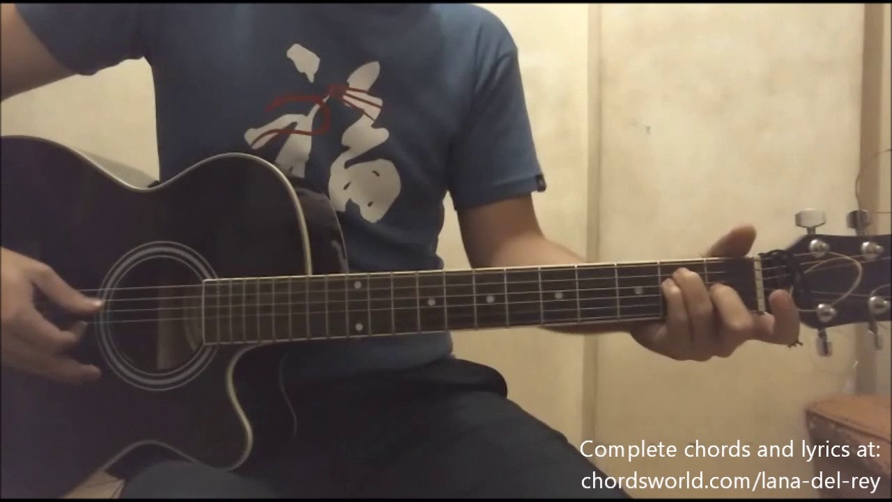 Once Upon A Dream Chords by Lana Del Rey - How To Play - chordsworld.com