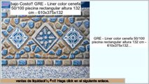 Los m�s vendidos GRE - Liner color cenefa 50/100 piscina rectangular altura 132 cm - 610x375x132