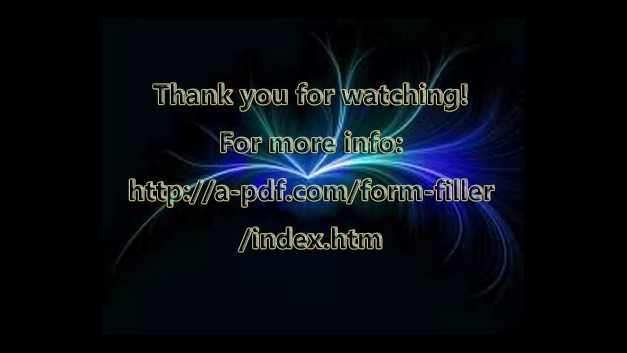 PDF Forms Filler Software - Fill Out/In Forms of PDF Documents
