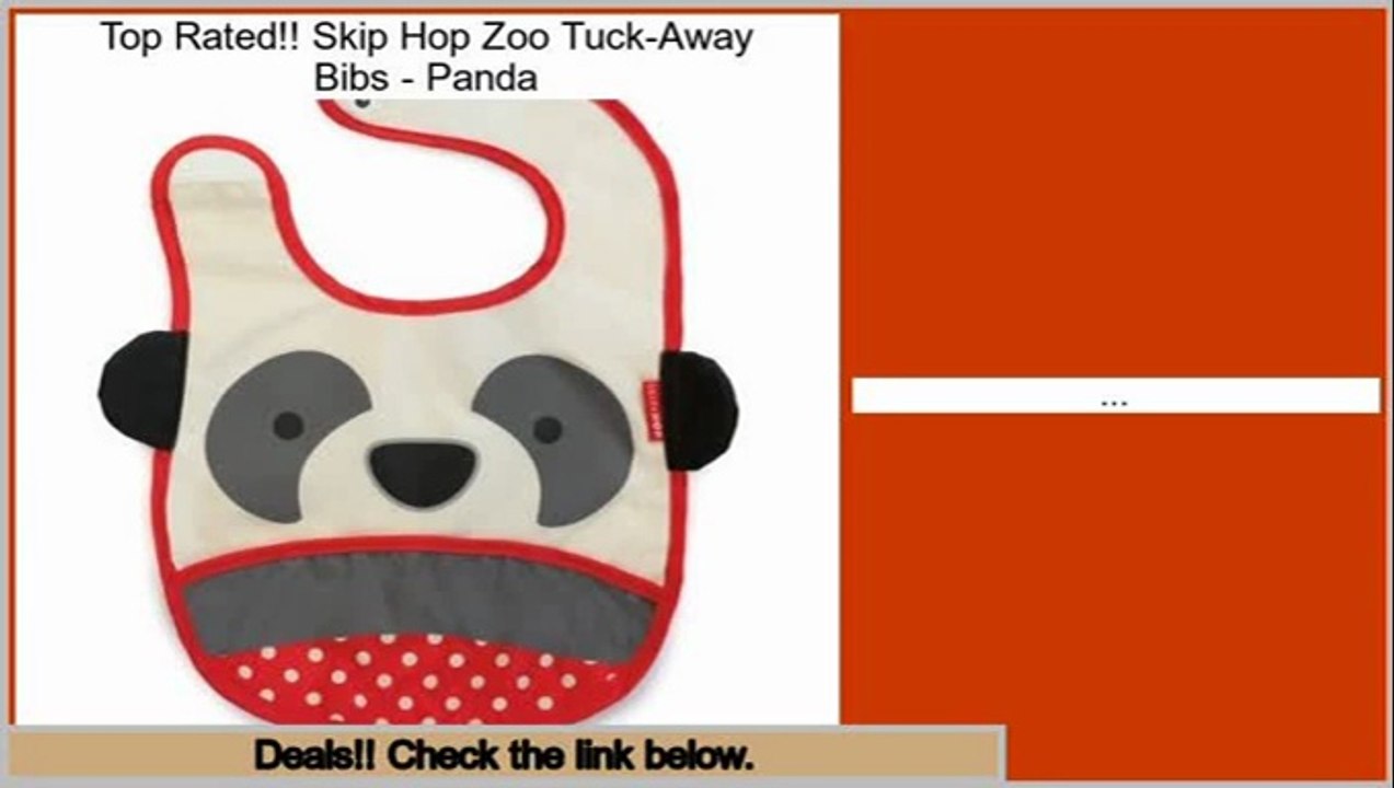 Best Rated Skip Hop Zoo Tuck-Away Bibs - Panda