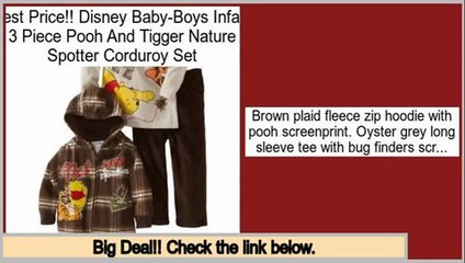 Deals Online Disney Baby-Boys Infant 3 Piece Pooh And Tigger Nature Spotter Corduroy Set