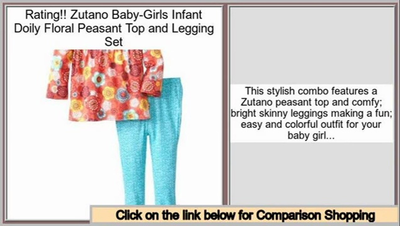 Bargain Zutano Baby-Girls Infant Doily Floral Peasant Top and Legging Set