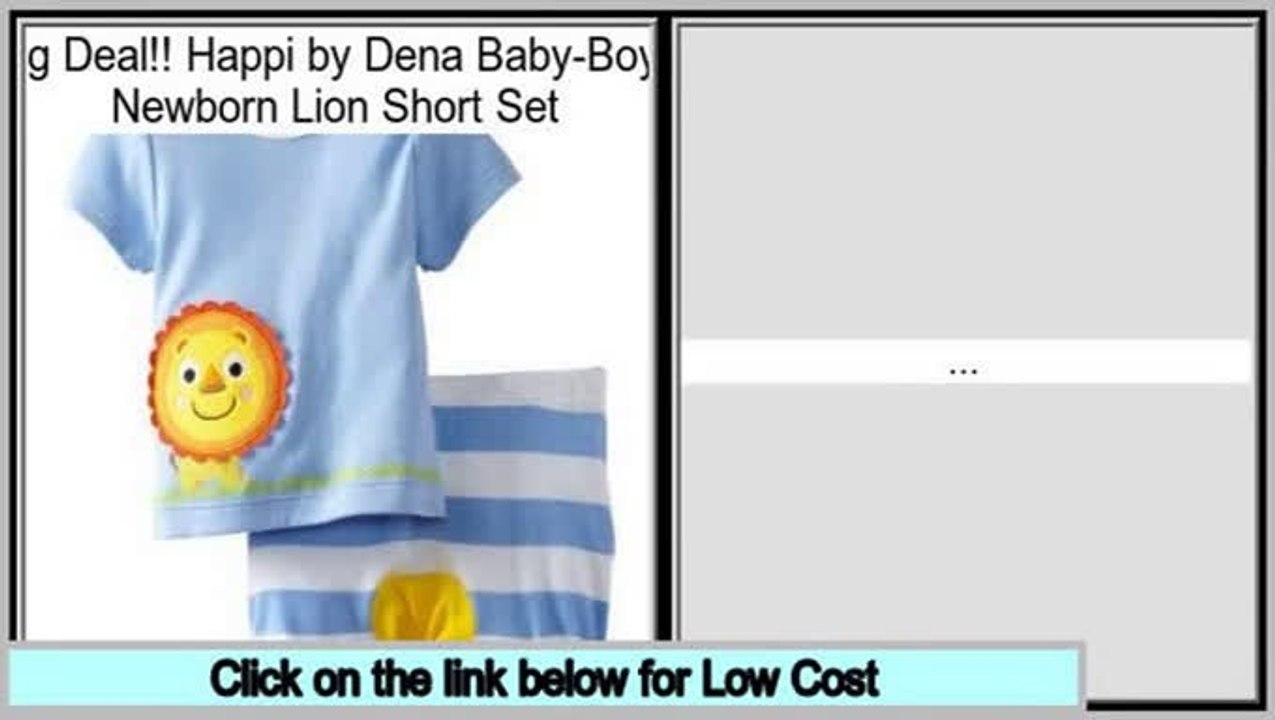 Get Cheap Happi by Dena Baby-Boys Newborn Lion Short Set