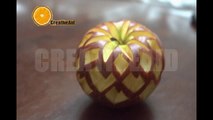 طريقة جميلة للرسم على التفاح How To Carve An Apple