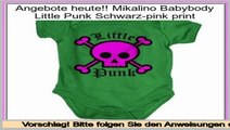 Sparen Preis Mikalino Babybody Little Punk Schwarz-pink print