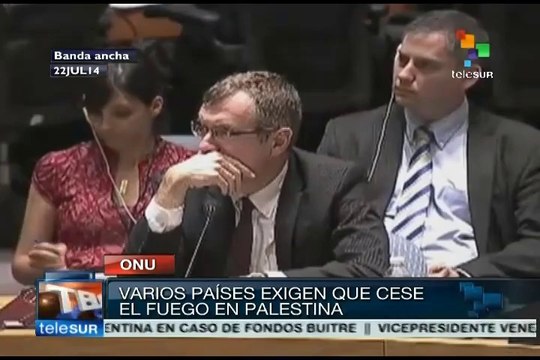 Países miembros de la ONU piden cese del fuego israelí en Gaza