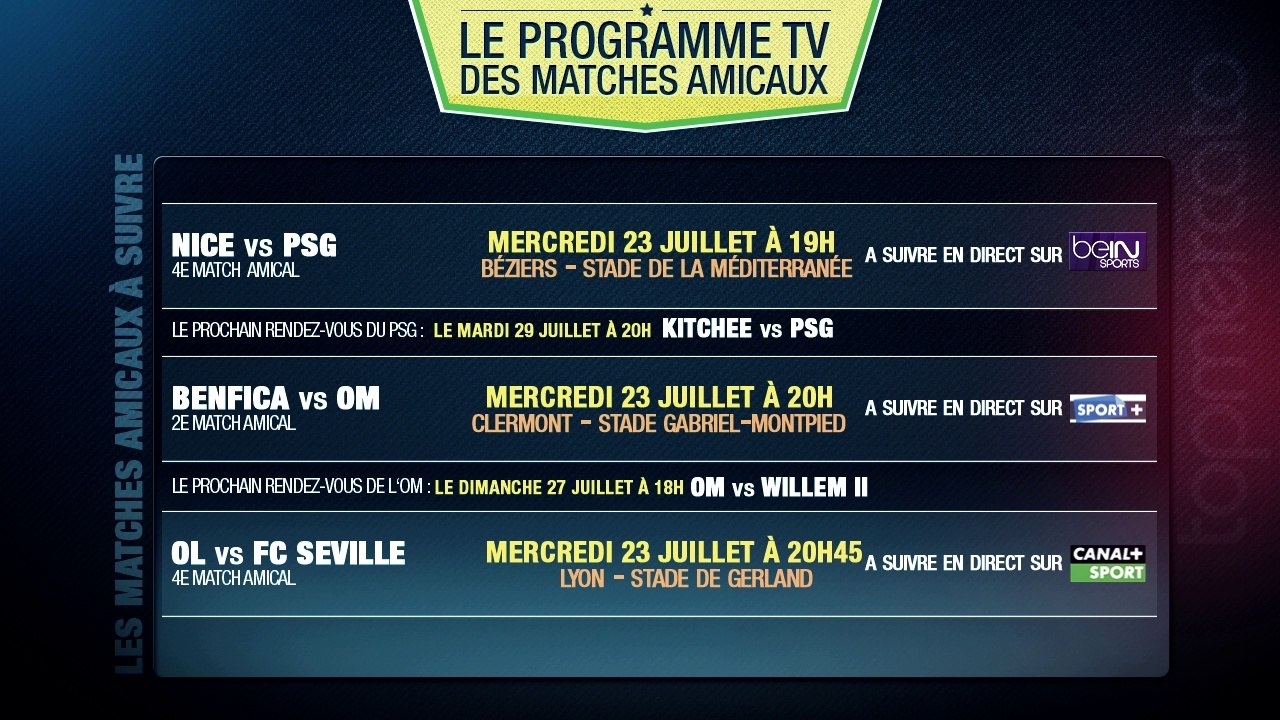 OL, OM, PSG... Le programme TV des matches du jour !
