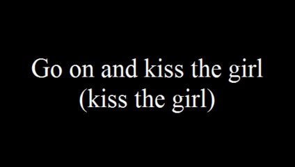 Ashley Tisdale Kiss The Girl with Lyrics