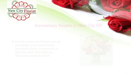 Anniversary Flowers And Their Meaning