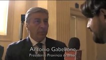 Cerimonia apertura lavori restauro Ex Convitto Palmieri - Intervista Antonio Gabellone
