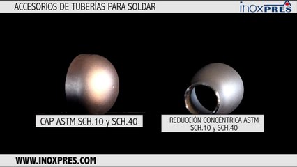 Caps acero inoxidable.