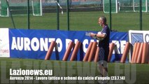 Auronzo 2014 - Lazio, lavoro tattico e schemi da calcio d'angolo (23.7.14)