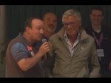 Napoli - Show di Benitez a Dimaro per spiegare trattativa Mascherano (23.07.14)