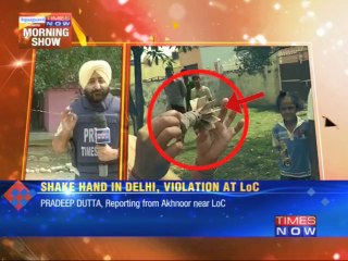 Shake hand in Delhi, violation at LoC
