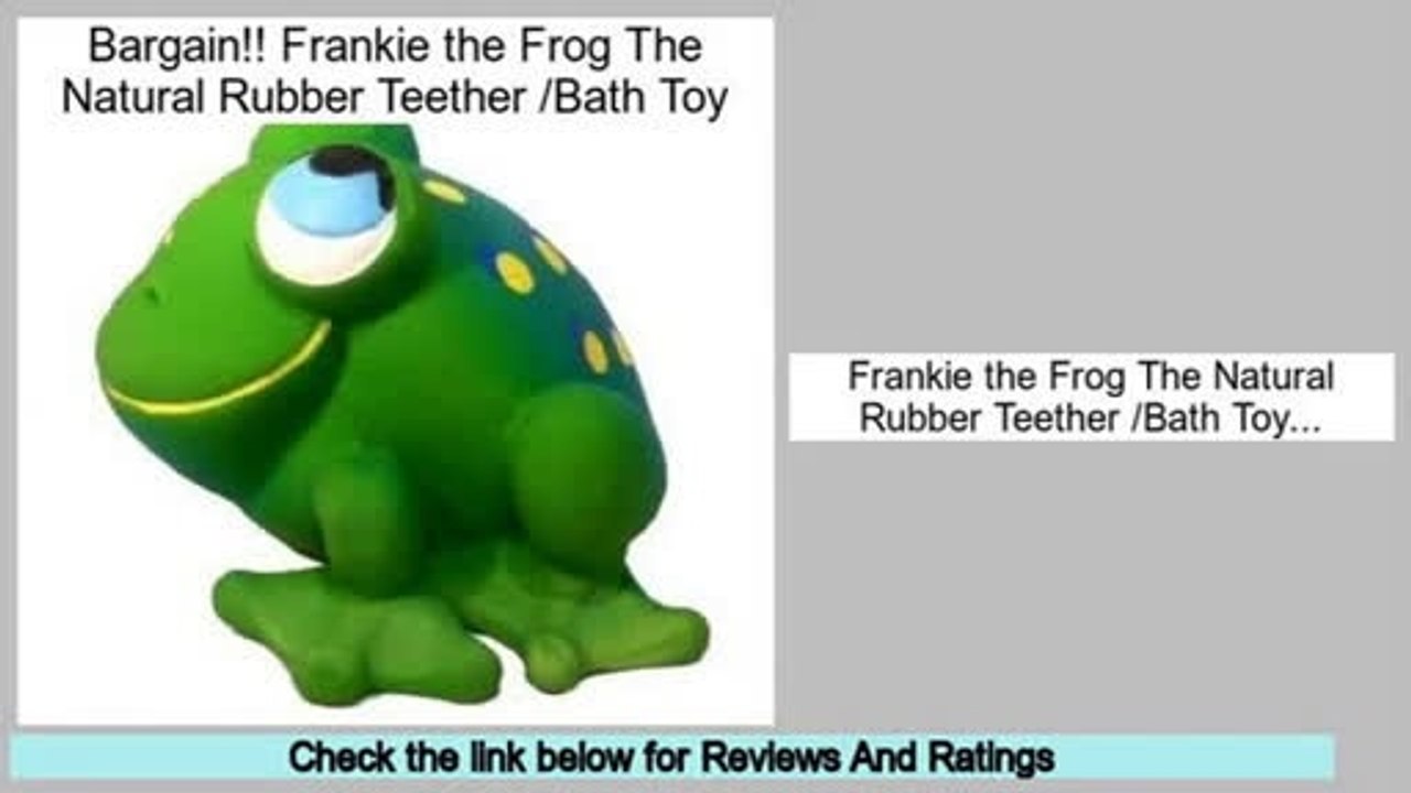 Best Brands Frankie the Frog The Natural Rubber Teether /Bath Toy