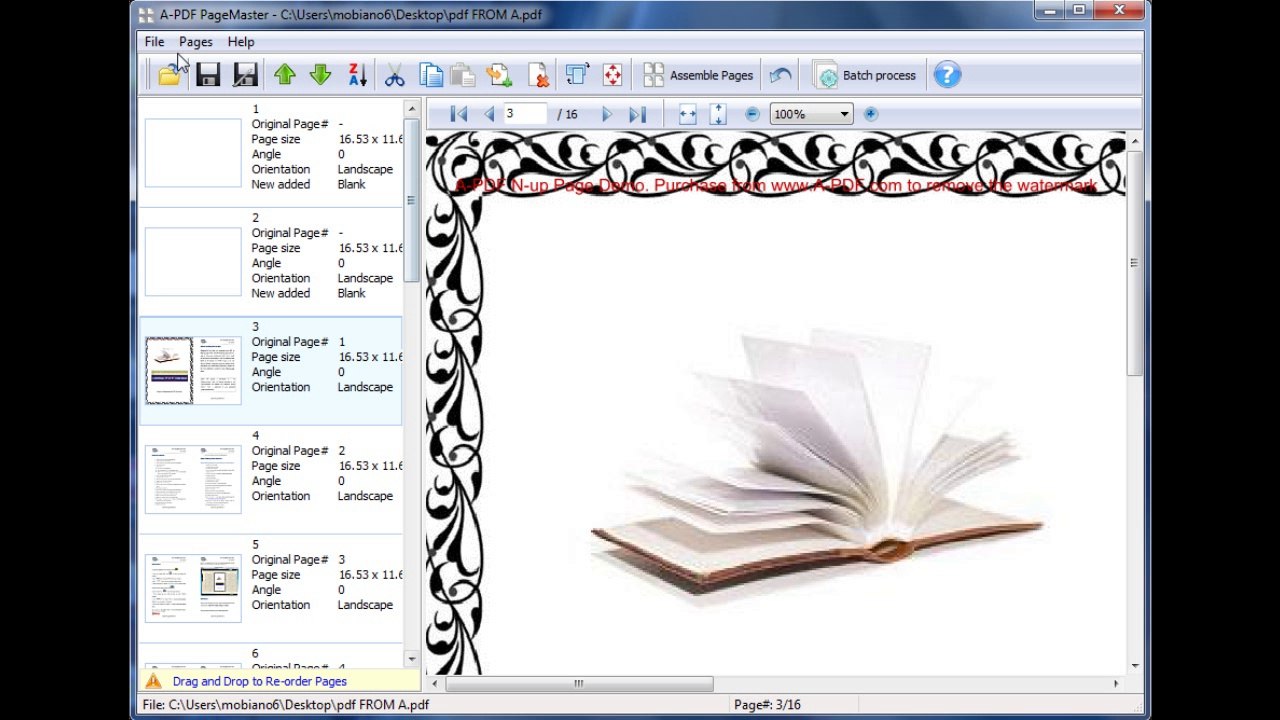 PDF Page Organizer Tool - Reorder, Resize & Delete PDF Pages