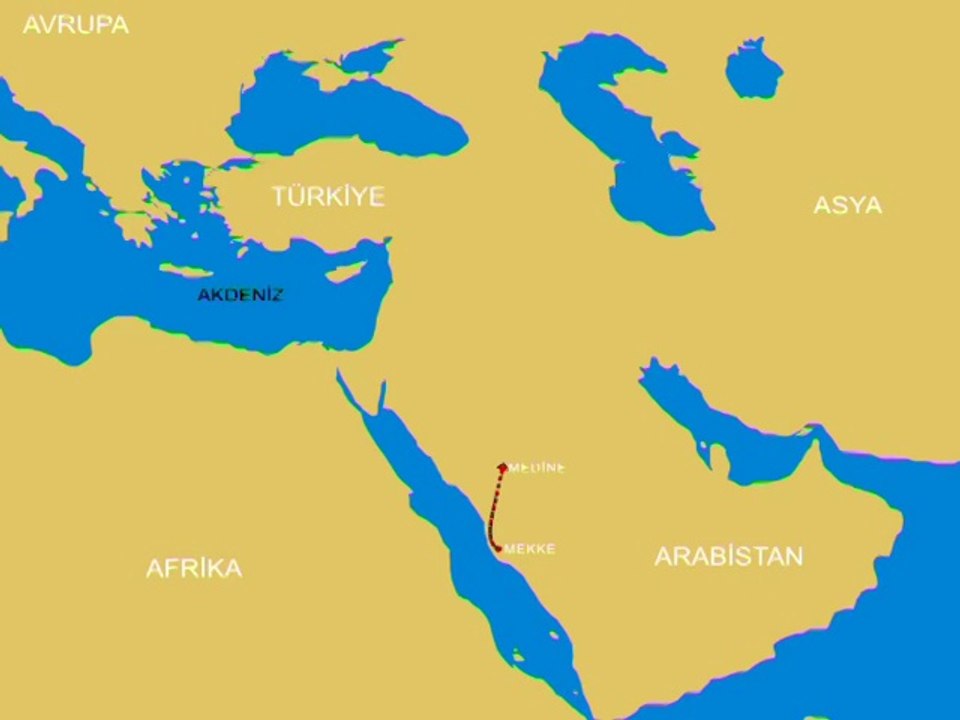 hicret haritası