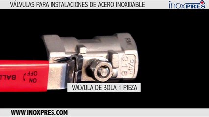 Válvulas de seguridad en acero inoxidable.