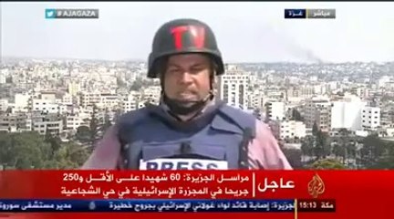 Bombardement de Gaza- en plein Live, un journaliste d'Al Jazeera n'a pu retenir ses larmes