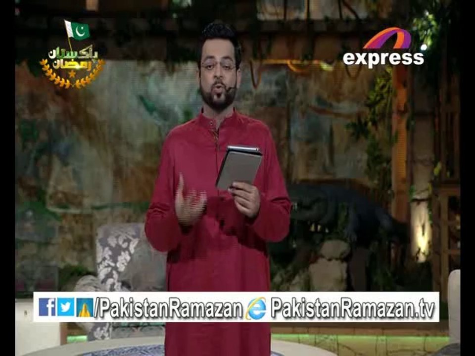 24th Iftari intro Iftar Aamir ke sath in Pakistan Ramazan 23-7-2014 Part 1