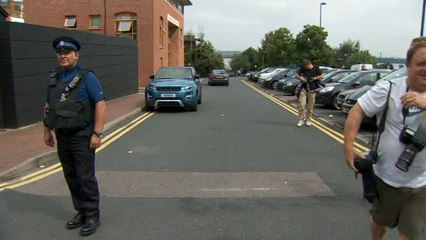 Peaches Geldof's husband leaves inquest into his wife's death