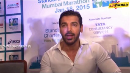 John Abraham @ PC Of Standard Chartered Mumbai Marathon 2015@ www.iluvcinema.in