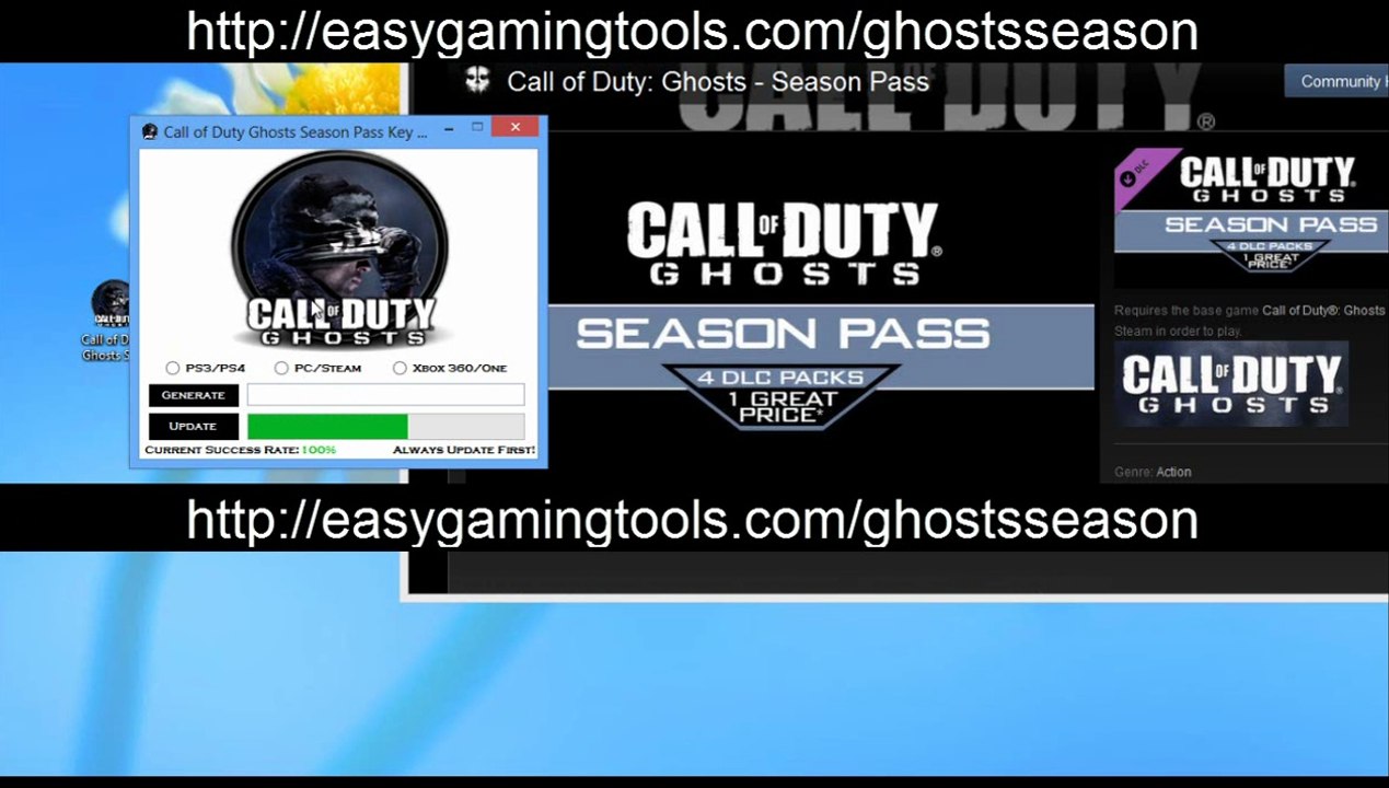 COD Ghosts Season Pass Free Codes - Playstation, Xbox, Steam/PC - video  Dailymotion