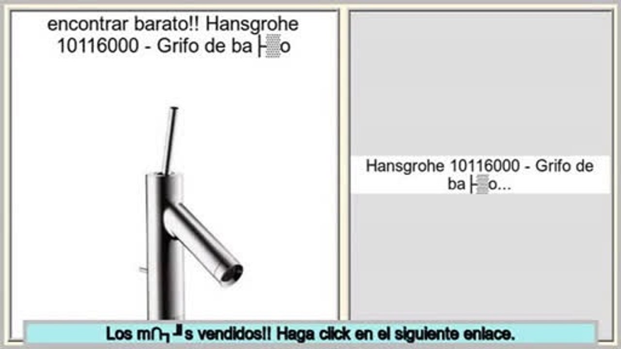 ofertas Hansgrohe 10116000 - Grifo de baño